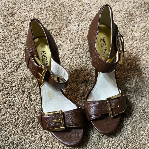 Michael Kors Faith Ankle Strap Dress Sandals 8.5M - Picture 3 of 4